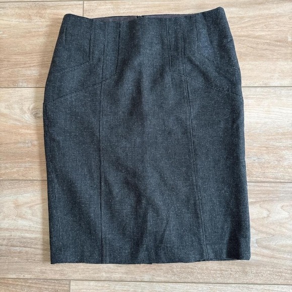 Dalia Collections Wool Blend Grey Pencil Skirt Women's Size 6 - Picture 1 of 3